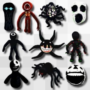 Xoerotk Doors Plush Set,6PCSPP Material Doors Short Plush Figure